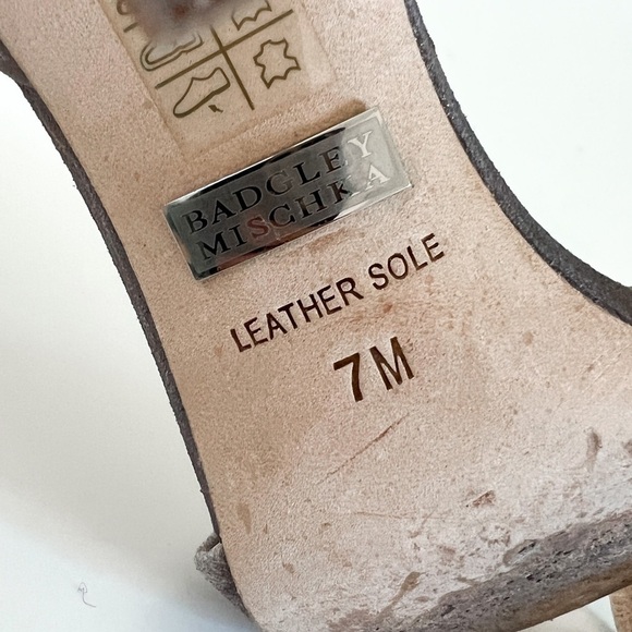 BADGLEY MISCHKA • Salsa Embellished Peep Toe Pump in Pewter Metallic - Picture 10 of 13